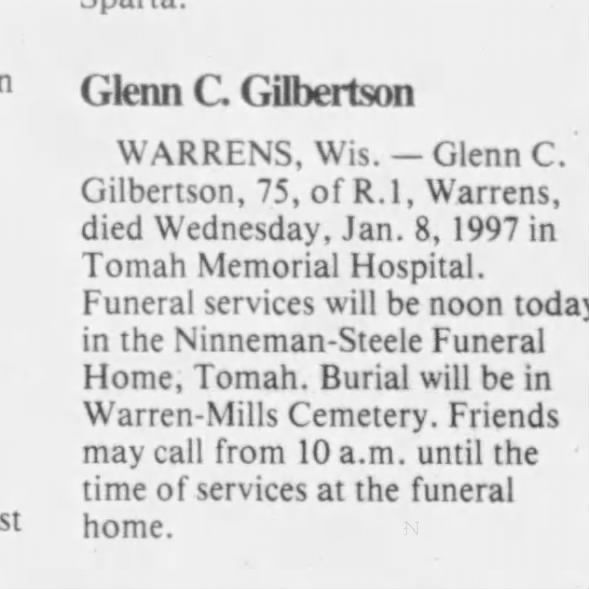 Clipping from The La Crosse Tribune